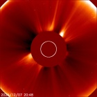 Latest LASCO C2 image of the Sun