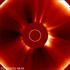 Latest LASCO C2 image of the Sun